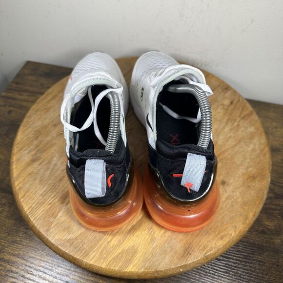 Nike Air Max 270 Shoes Mens Size 7.5 White Black Solar Red DH0616-100 Sneakers